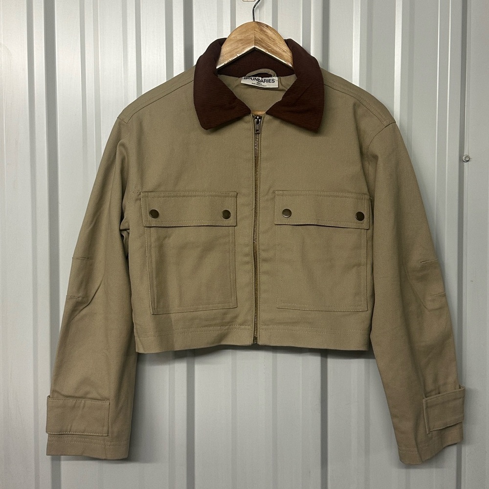 No Boundaries NWT Cropped Chore Barn Coat Women XS Casual Streetwear